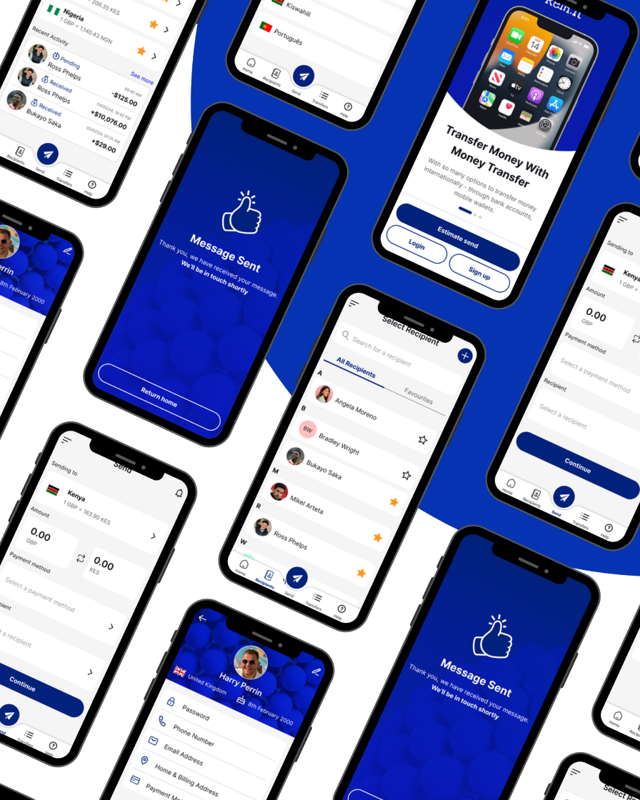 Remit money transfer app case study preview